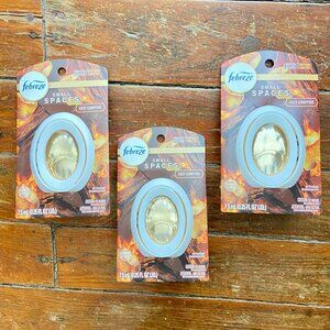 Lot of 3 NEW Febreze Small Space Cozy Campfire Air Fresheners Discontinued